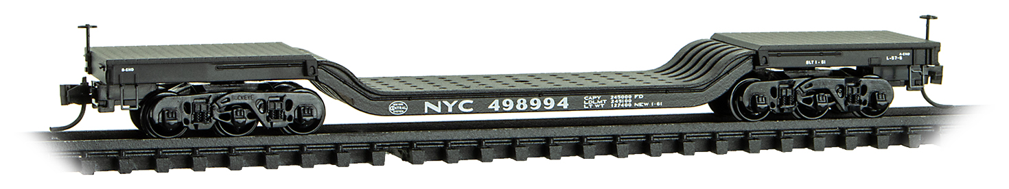 Hwght depressed flat car, NYC #498994