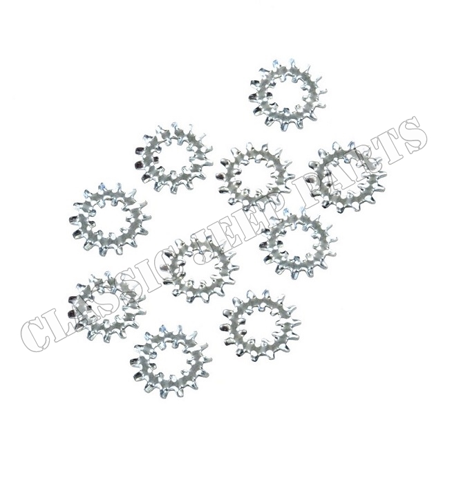 Kit with 10 bonding star washers 1/4"