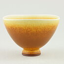 Berndt Friberg (1961) Unique Golden Brown Haresfur Bowl 12 cm