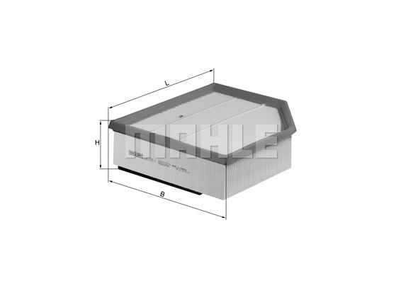 LUFTFILTER  "Premium"  Mahle- 5-kantigt   Volvo  V- XC 70II /S60 I / XC90 Diesel