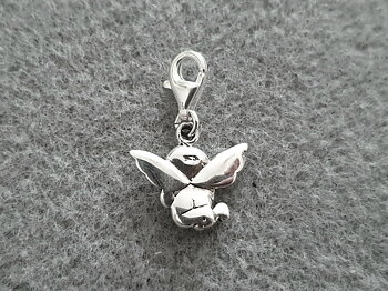 Berlock ängel med hjärta, 925-silver 