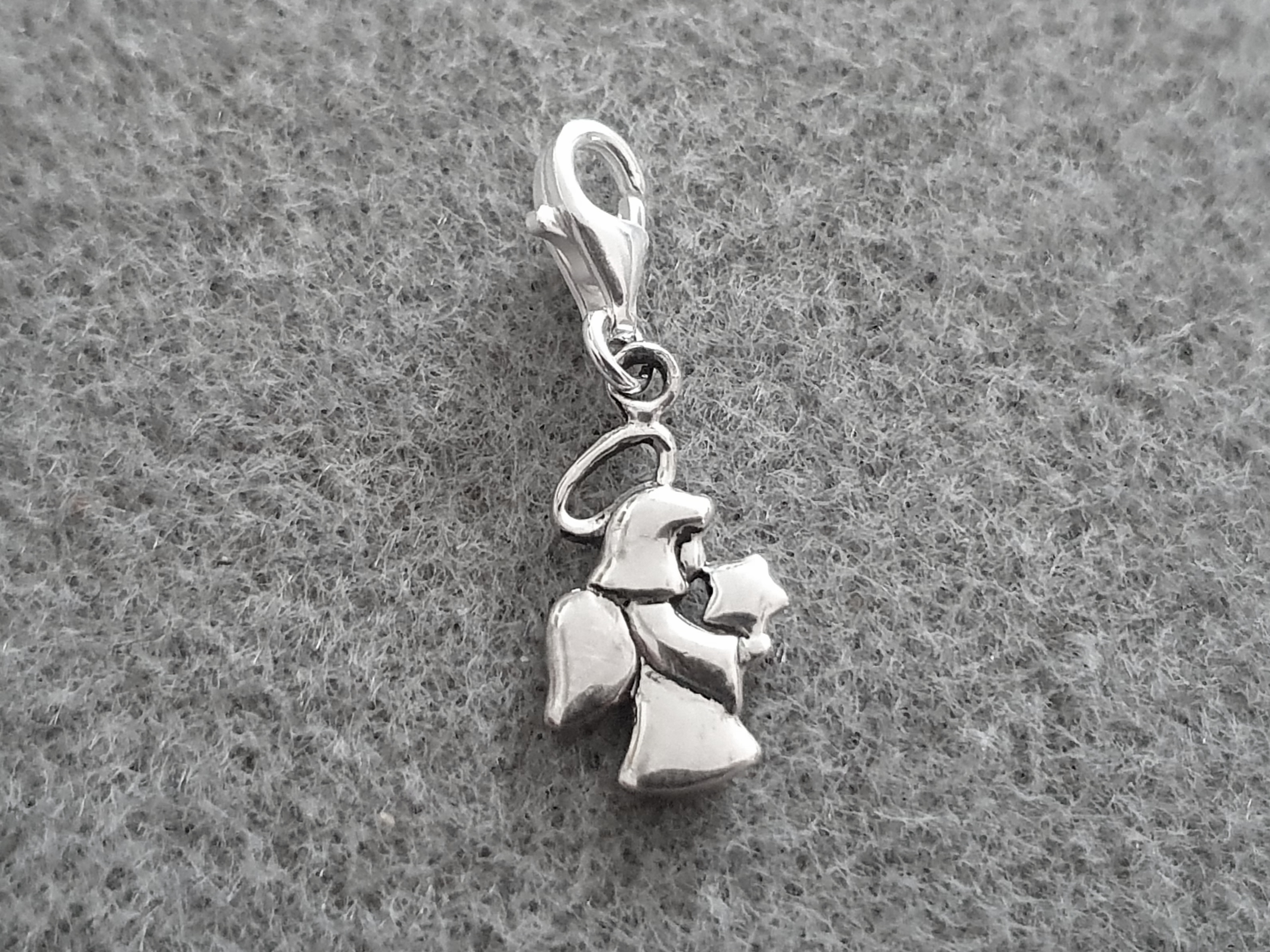 Berlock ängel med stjärna, 925-silver 