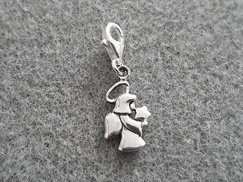 Berlock ängel med stjärna, 925-silver 