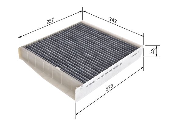 KUPÉFILTER  Aktivt kol  "Premium"   -  Volvo C70 -S70I , V-XC70 II, S80I, XC90 I