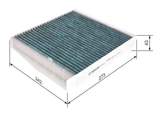 KUPÉFILTER / Allergi-filter  "Premium"  fabr. BOSCH -  Volvo C70 -S70I , V-XC70 II, S80I, XC90 I