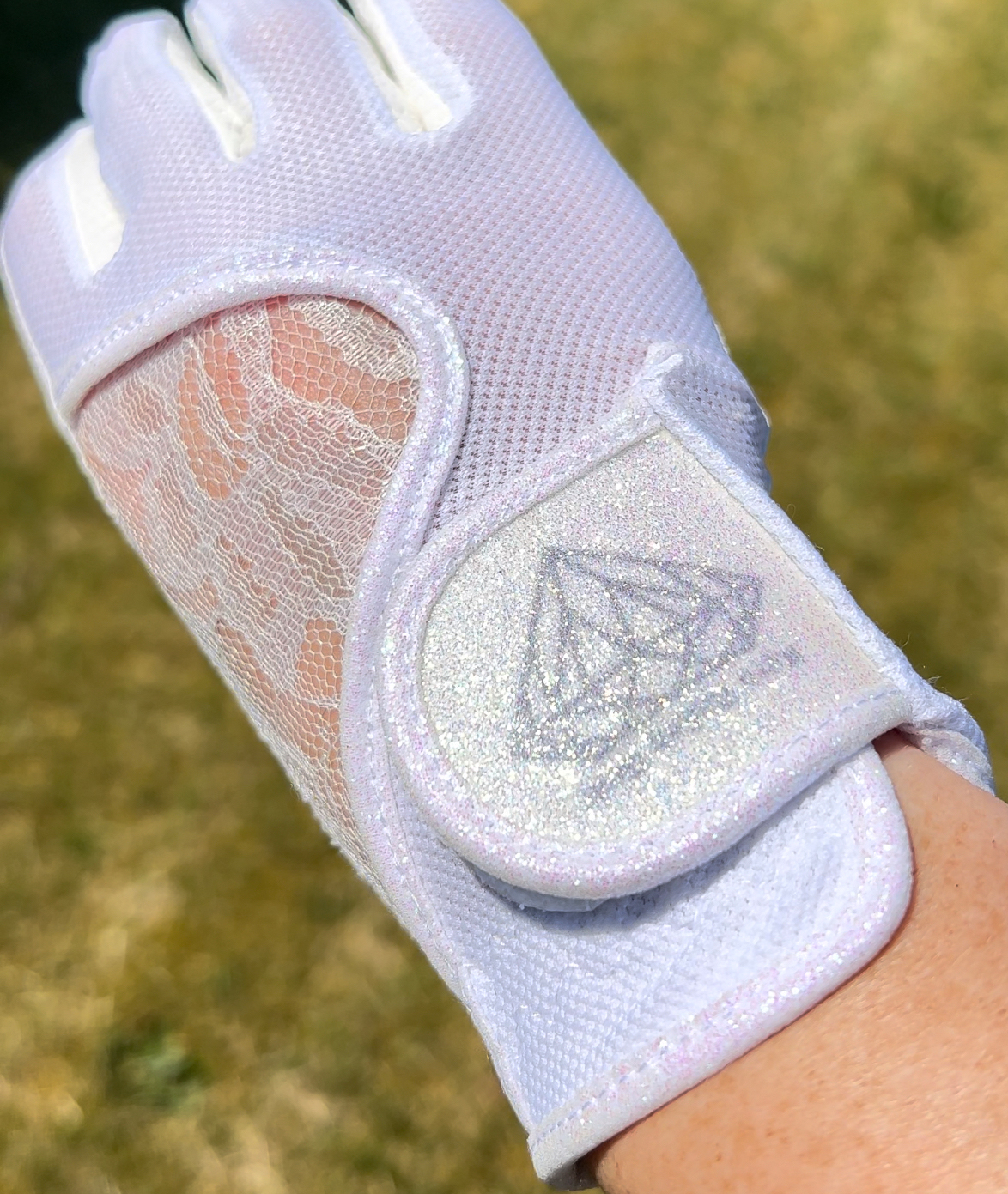 PERFORMANCE GLOVES WHITE LACE - 2