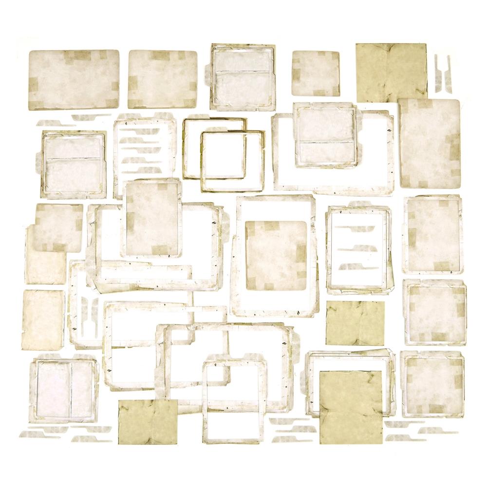 49 And Market - Chipboard Set - Stacked Frames, Krafty Garden - 2