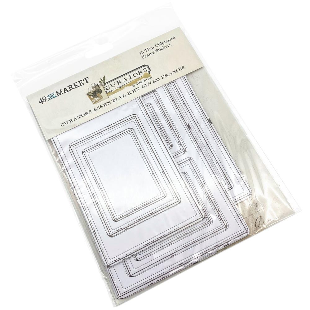 49 And Market - Curators Essential Chipboard Frames - Key Lined