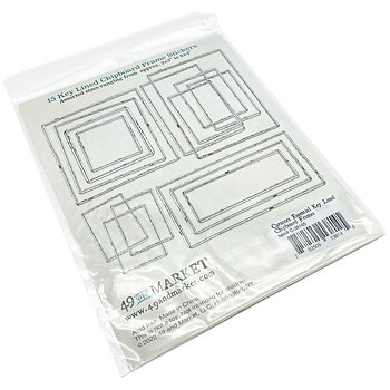 49 And Market - Curators Essential Chipboard Frames - Key Lined