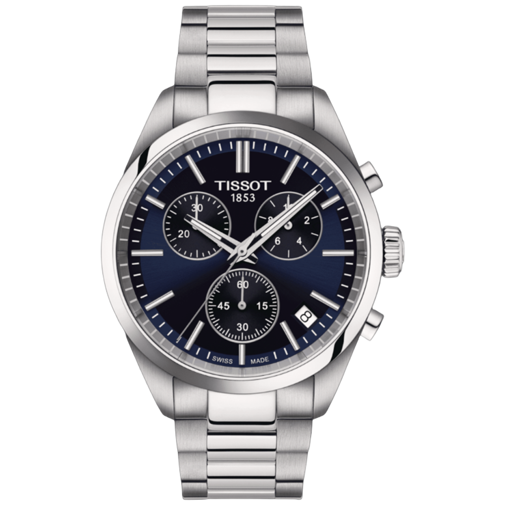 T150.417.11.041.00 Tissot PR 100 Chronograph blå 40