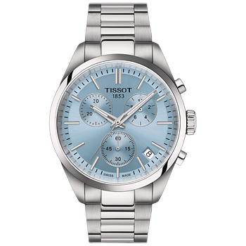 T150.417.11.351.00 Tissot PR 100 Chronograph ljusblå 40