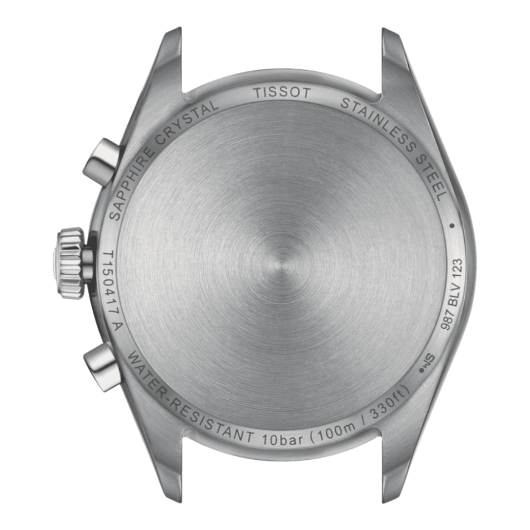 T150.417.11.351.00 Tissot PR 100 Chronograph ljusblå 40 baksida