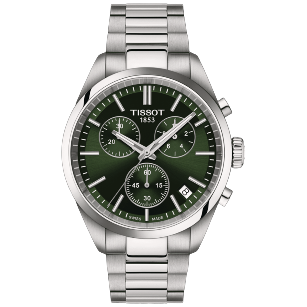 T150.417.11.091.00 Tissot PR 100 Chronograph grön 40