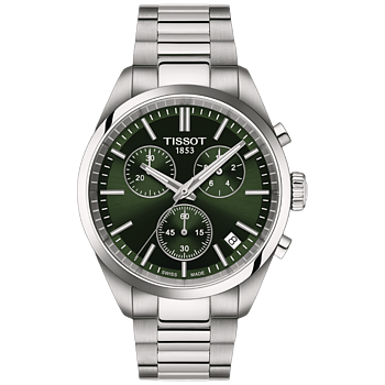 T150.417.11.091.00 Tissot PR 100 Chronograph grön 40