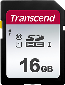 Transcend  Silver 300S SDHC UHS-I U1 C10 R95/W10 16GB