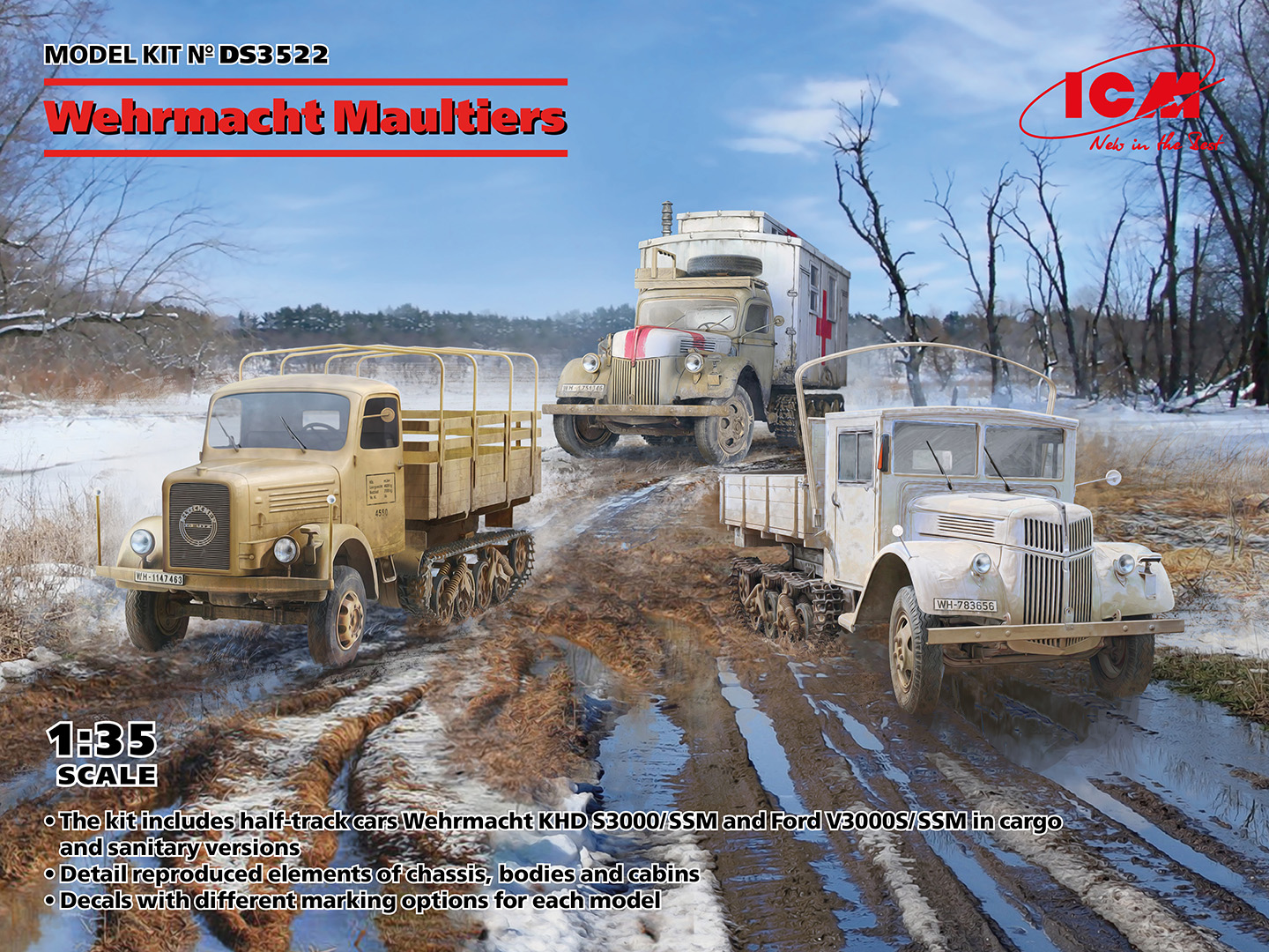 1/35 Wehrmacht Maultiers WWII