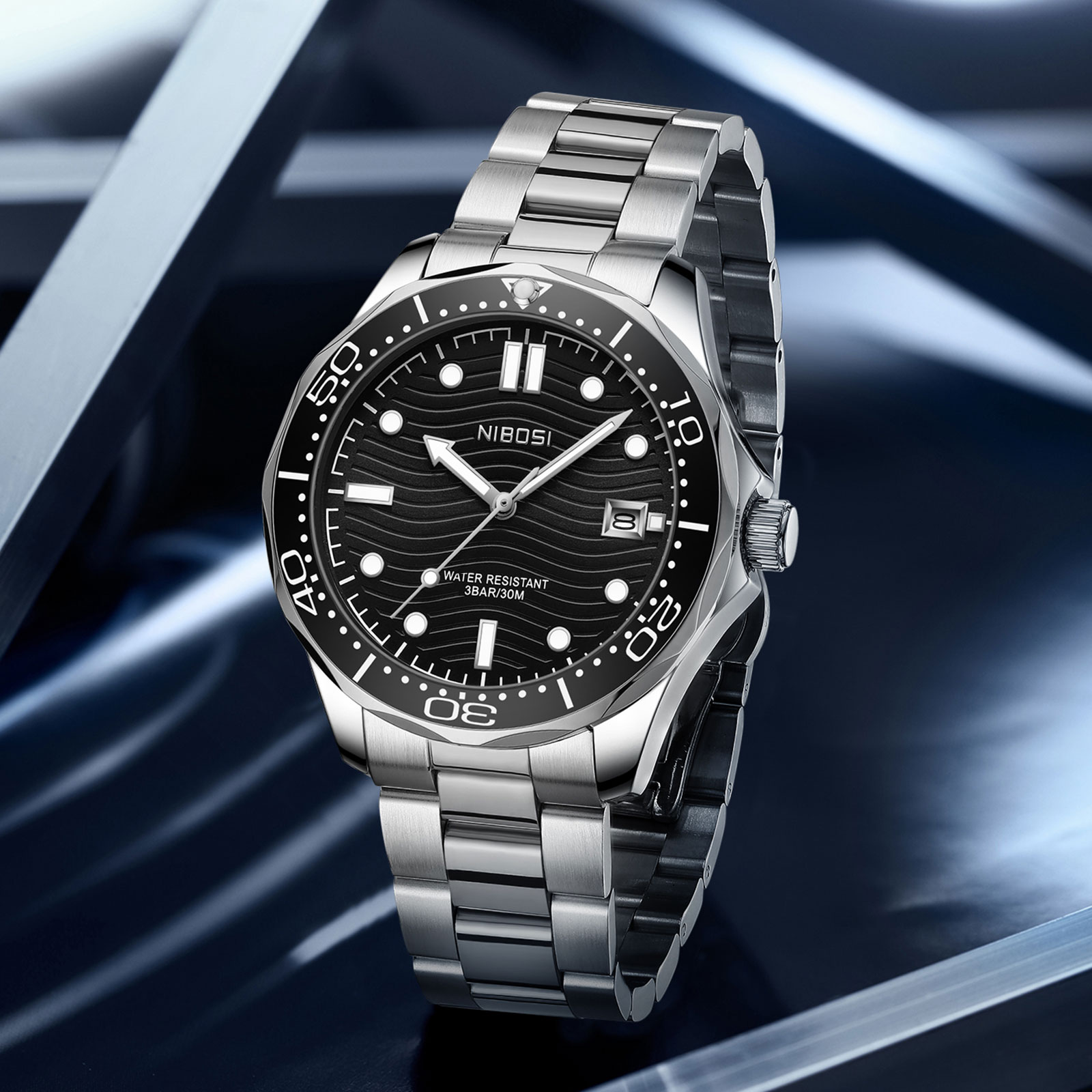 Nibosi OceanMaster Steel Black - 6