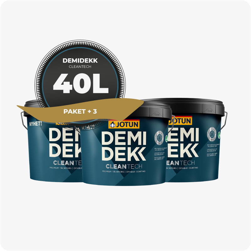 PAKET! FASADFÄRG JOTUN DEMIDEKK CLEAN TECH, 40L - 7