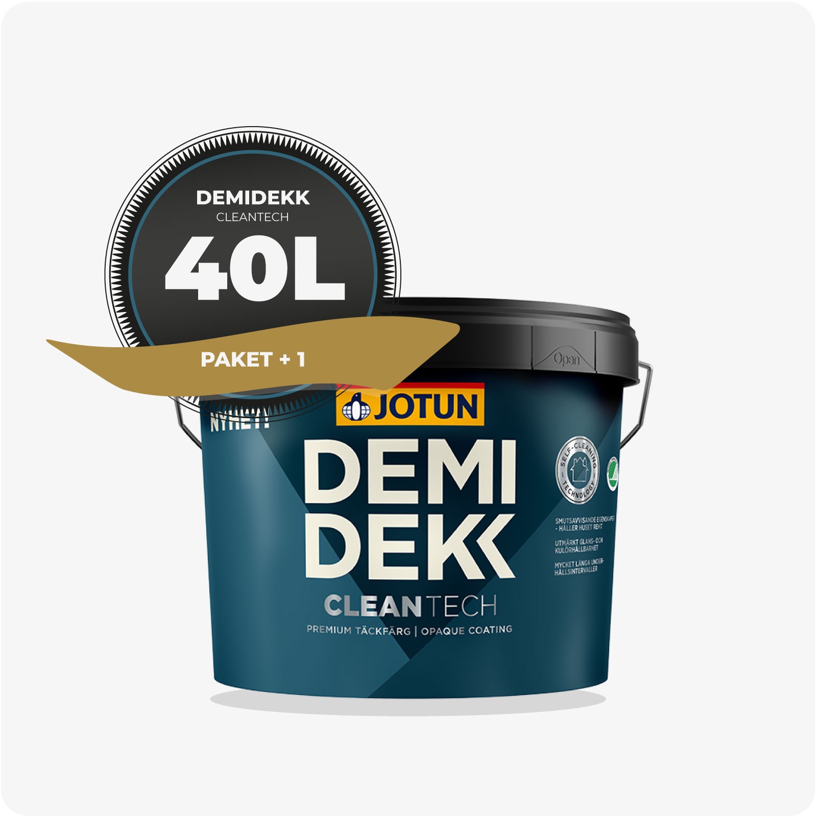 PAKET! FASADFÄRG JOTUN DEMIDEKK CLEAN TECH, 40L - 5