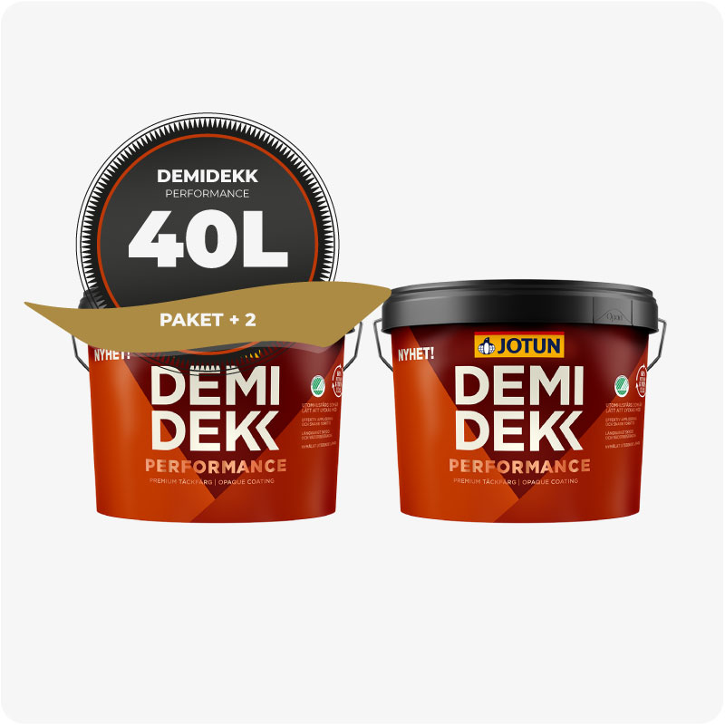 PAKET! FASADFÄRG JOTUN DEMIDEKK PERFORMANCE, 40L - 6
