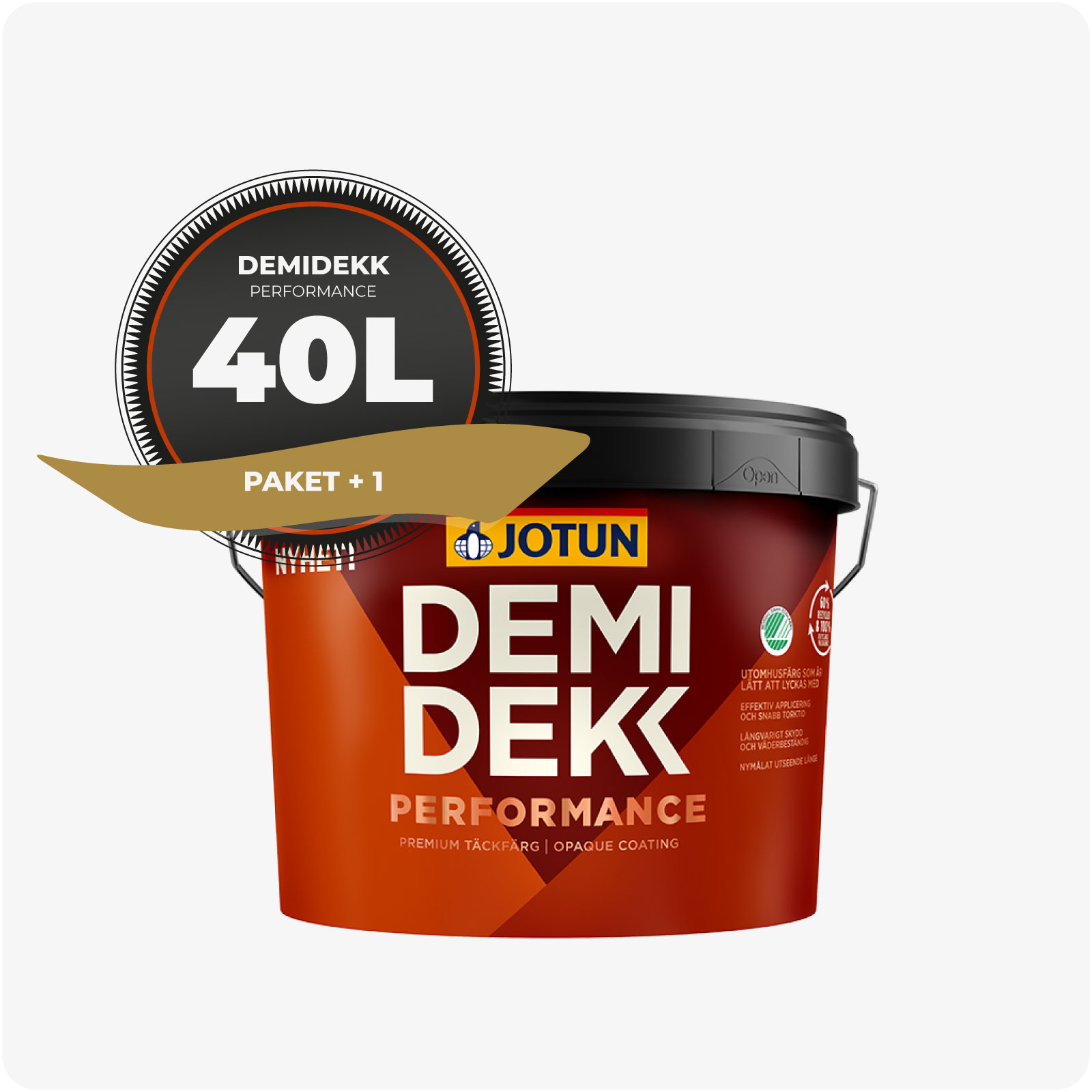 PAKET! FASADFÄRG JOTUN DEMIDEKK PERFORMANCE, 40L - 5