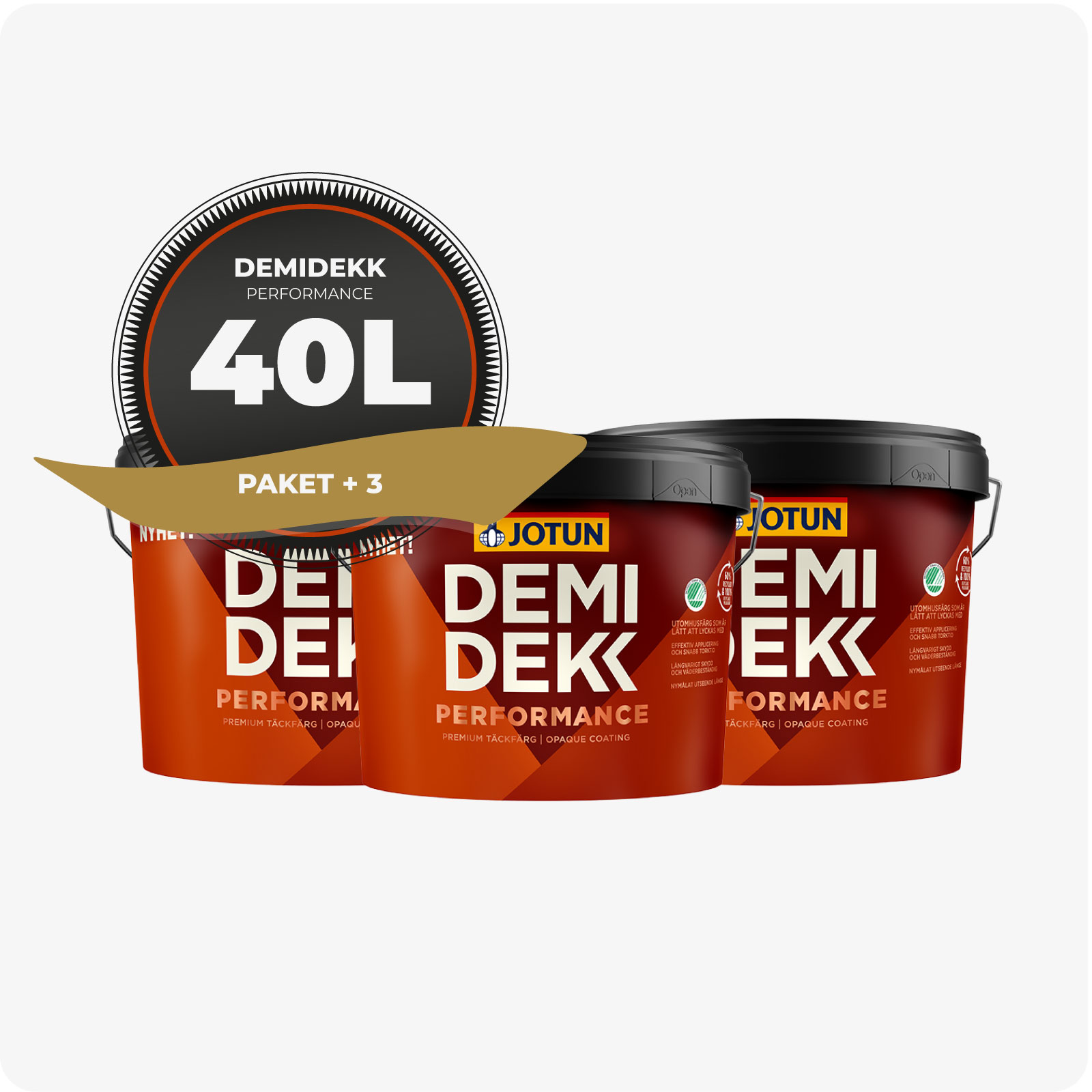PAKET! FASADFÄRG JOTUN DEMIDEKK PERFORMANCE, 40L - 7