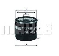 Oljefilter fabr. MAHLE  VOLVO  C30/ S-V40 II/ V70III/ S80II  1,6 lit /FORD  