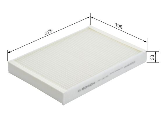 KUPÉFILTER  "Premium"  fabr. Bosch -  Volvo  S60II, V60I, XC60I, V70III, XC70III, S80II