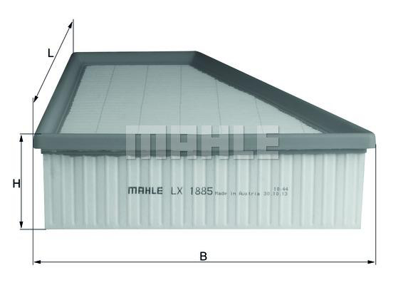 LUFTFILTER  "Premium"  Mahle -  Volvo  V70 III , S80 II 2,0 lit