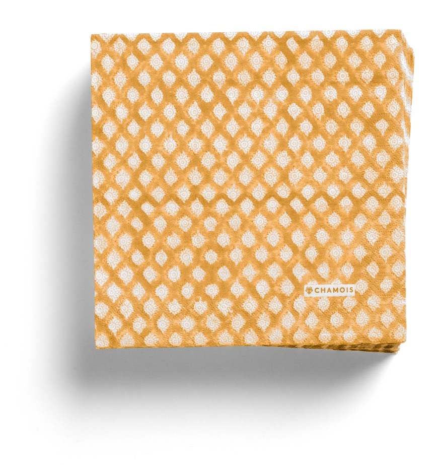  Chamois Pappersservetter  Lion Yellow - 40x40
