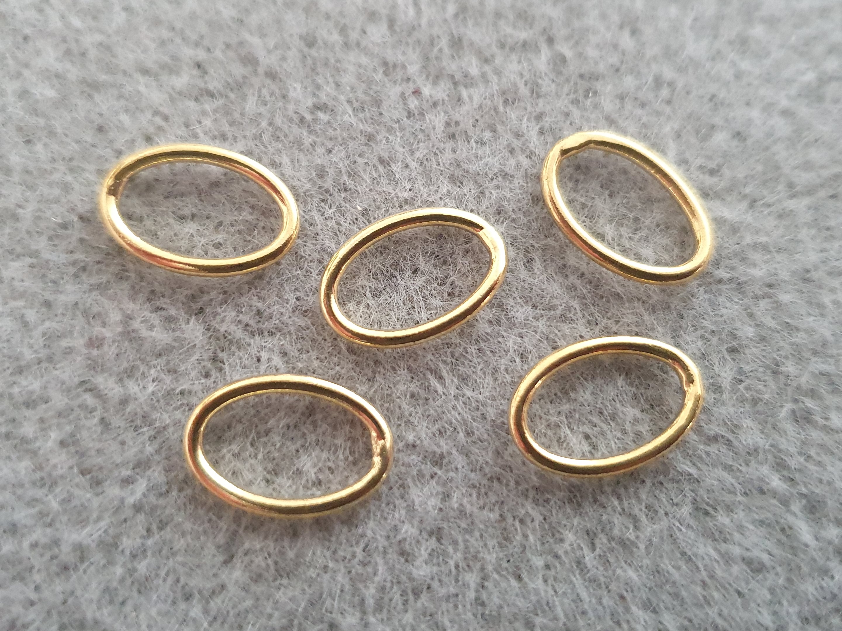 Oval motring fg något vågig ca. 12x8mm 5st/fp Pris/fp 925-silver