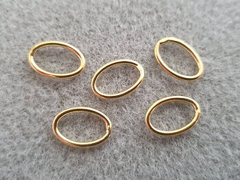 Oval motring fg något vågig ca. 12x8mm 5st/fp Pris/fp 925-silver