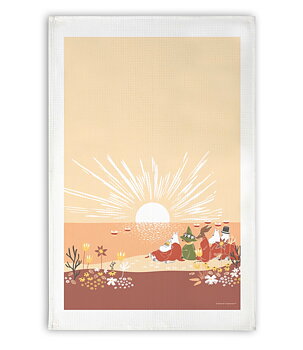 Moomin Kitchen Towel - Sunset Red