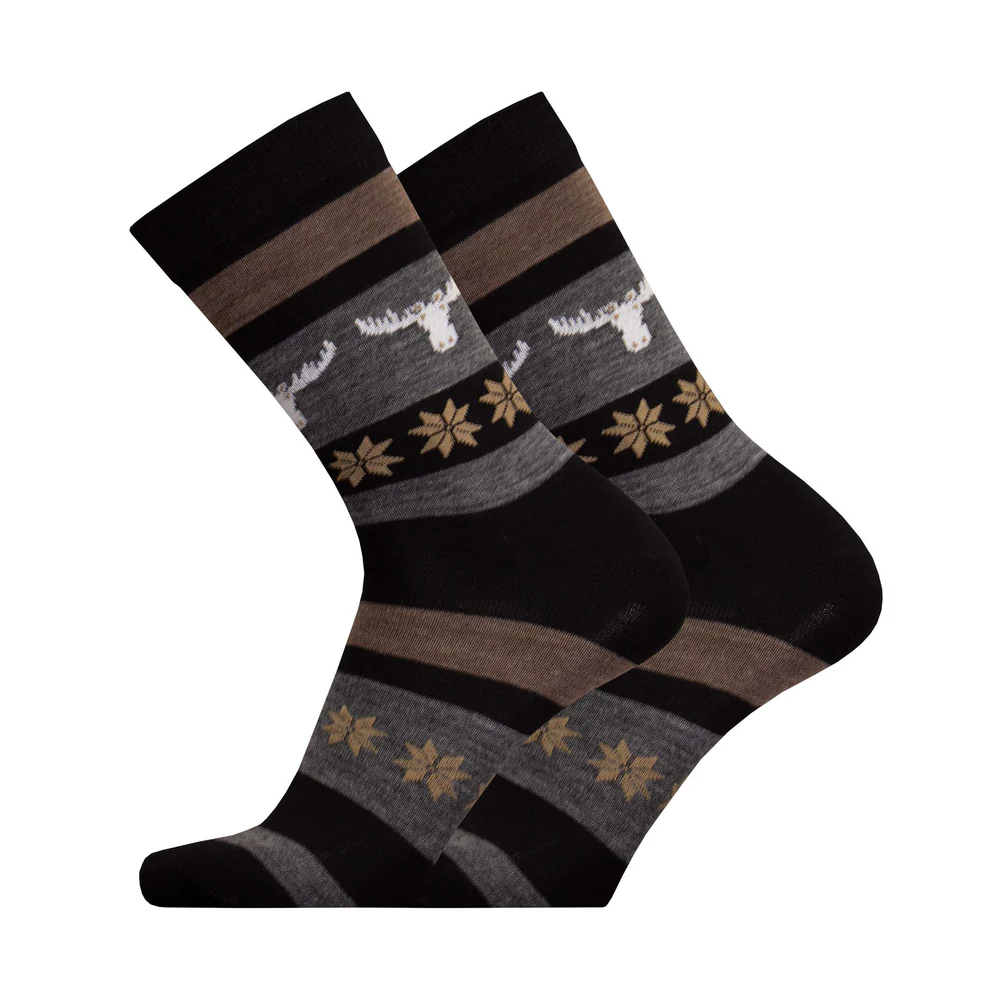 Nativa Merino Socken Elch - 2