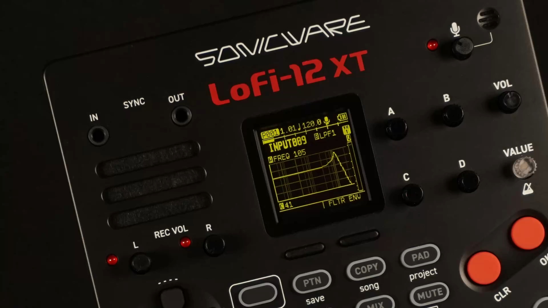 Sonicware LoFi-12 XT | Low-res Digitized Sampler - 3