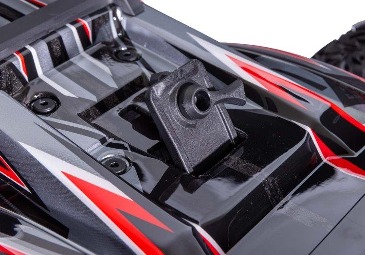Traxxas Rustler 4x4 VXL 1/10 RTR TQi TSM HD Röd utan Batteri / Laddare - 17
