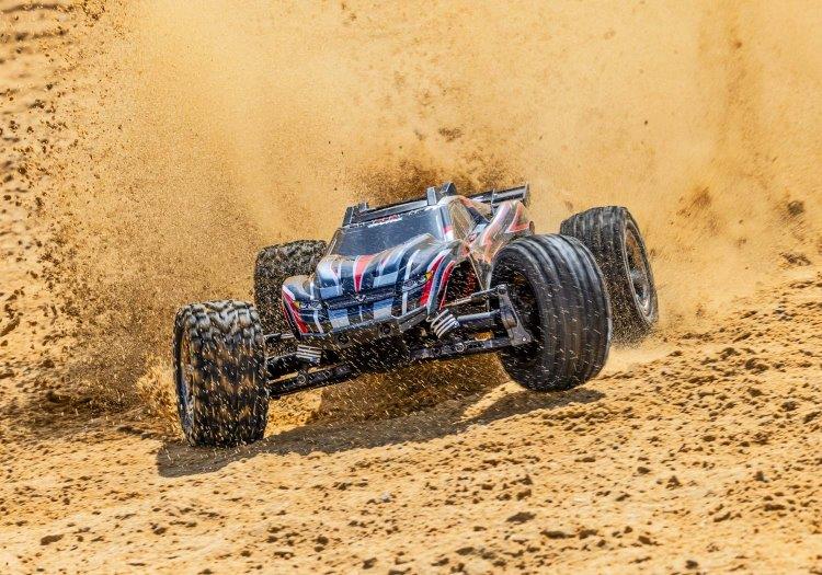 Traxxas Rustler 4x4 VXL 1/10 RTR TQi TSM HD Röd utan Batteri / Laddare - 8