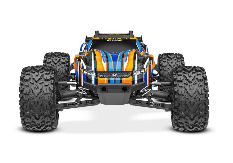Traxxas Rustler 4x4 VXL 1/10 RTR TQi TSM HD Orange utan Batteri / Laddare - 2