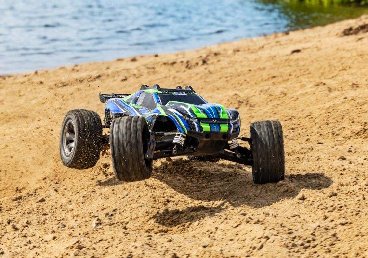 Traxxas Rustler 4x4 VXL 1/10 RTR TQi TSM HD Grön utan Batteri / Laddare - 8