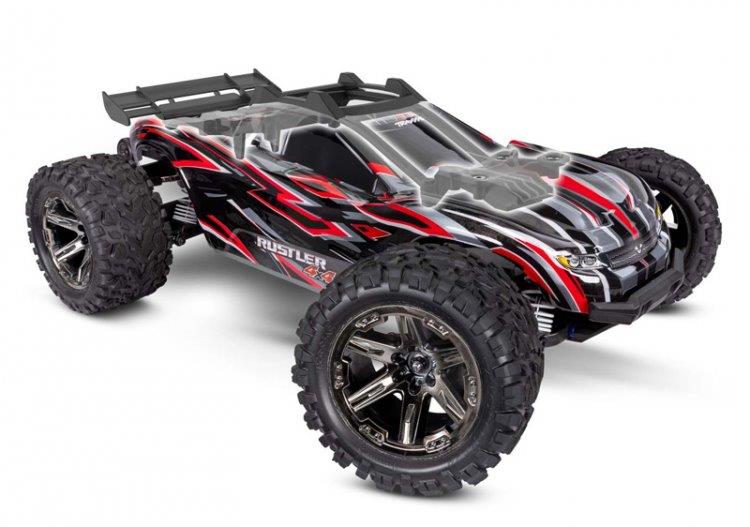 Traxxas Rustler 4x4 VXL 1/10 RTR TQi TSM HD Blå utan Batteri / Laddare - 5