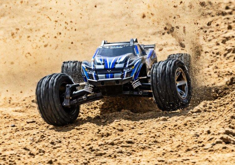 Traxxas Rustler 4x4 VXL 1/10 RTR TQi TSM HD Blå utan Batteri / Laddare - 8