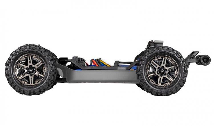 Traxxas Rustler 4x4 VXL 1/10 RTR TQi TSM HD Blå utan Batteri / Laddare - 4