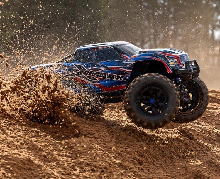 Traxxas X-Maxx 8S Belted 4WD Brushless TQi TSM Blå - 6