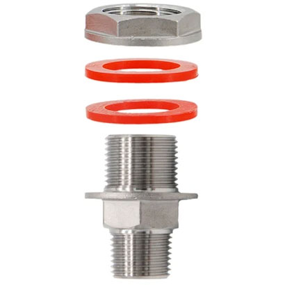 svejseløs gennemføring "heavy duty" 1/2" MPT - 1/2" FPT - 2