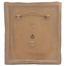 Annika Kihlman (1971) Brown Wall Plaque With Colorful Flower 22 cm #757