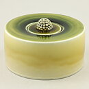 Sylvia Leuchovius (1960s) Unique Green Bowl with Bud Lid 16 cm