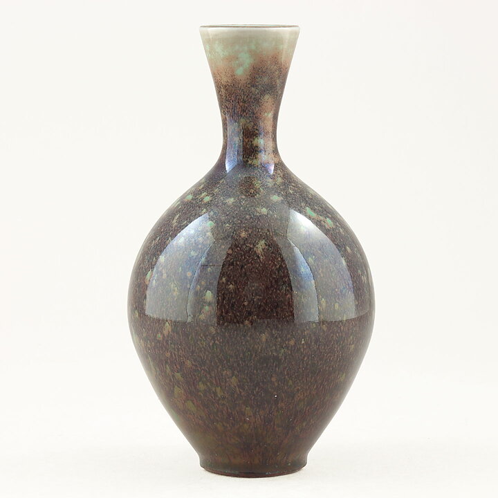 Berndt Friberg (1978) Unique Vase with Celadon/Oxblood Glaze 14 cm