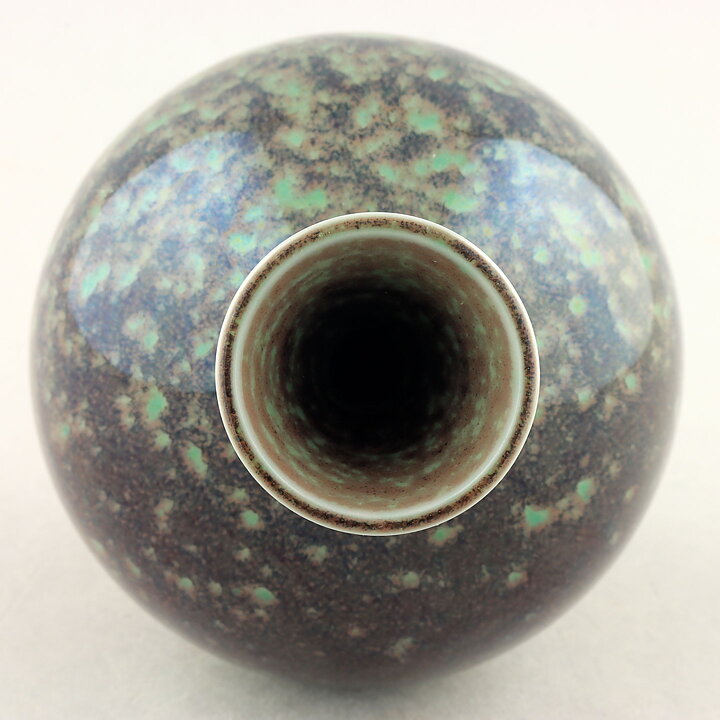 ベルント・フリーベリ  一点もの  青緑/赤茶色のベース  14cm  1978年