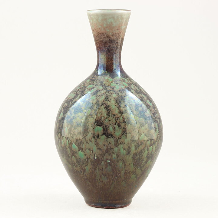 Berndt Friberg (1978) Unique Vase with Celadon/Oxblood Glaze 14 cm