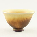 ベルント・フリーベリ  一点もの  茶色のボウル  兎毫斑  11cm  1977年
